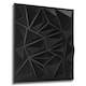 image 1 of NOVECRAFTO Diamond Effect 3D Wall Panels – 6 Sheets Covering 1.5 sqm (16.15 sqft) – Matte Interior PVC Cladding Tiles – 19.6"x19.6" Diamond Design Black