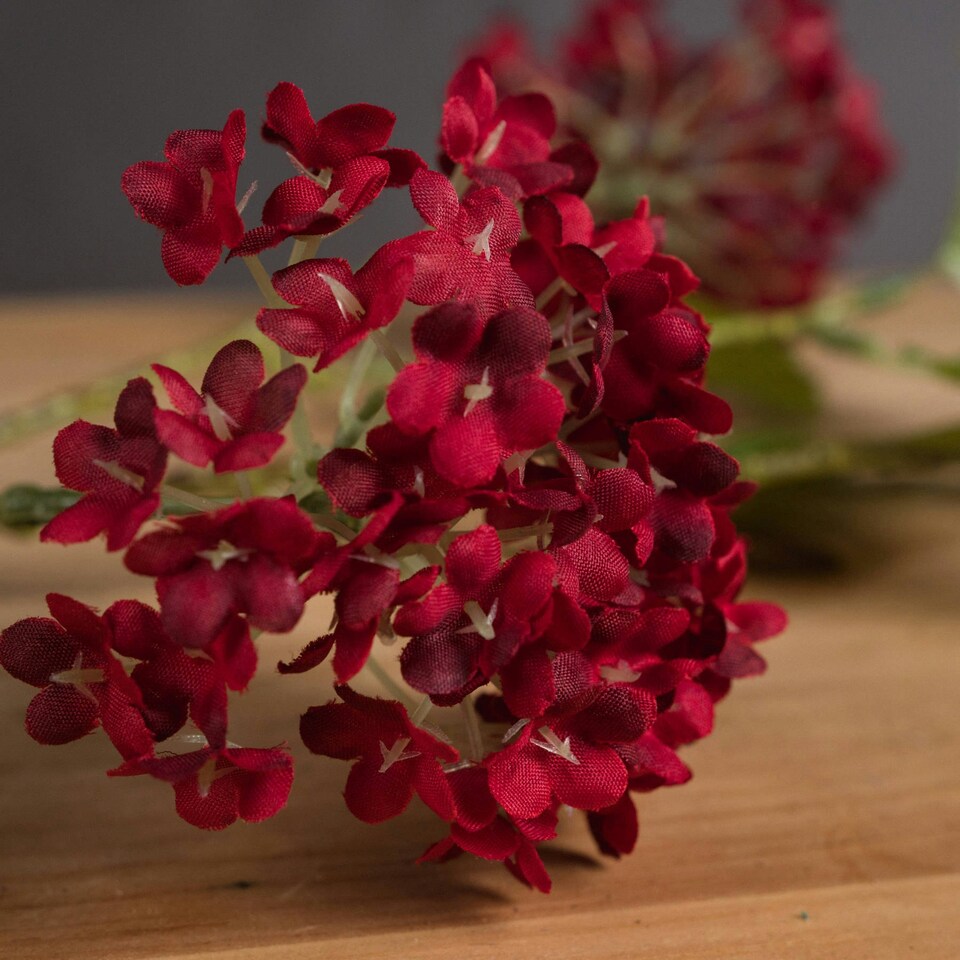 image 1 of Hill Interiors Artificial Faux Red Autumnal Viburnum Spray - Red - One Size