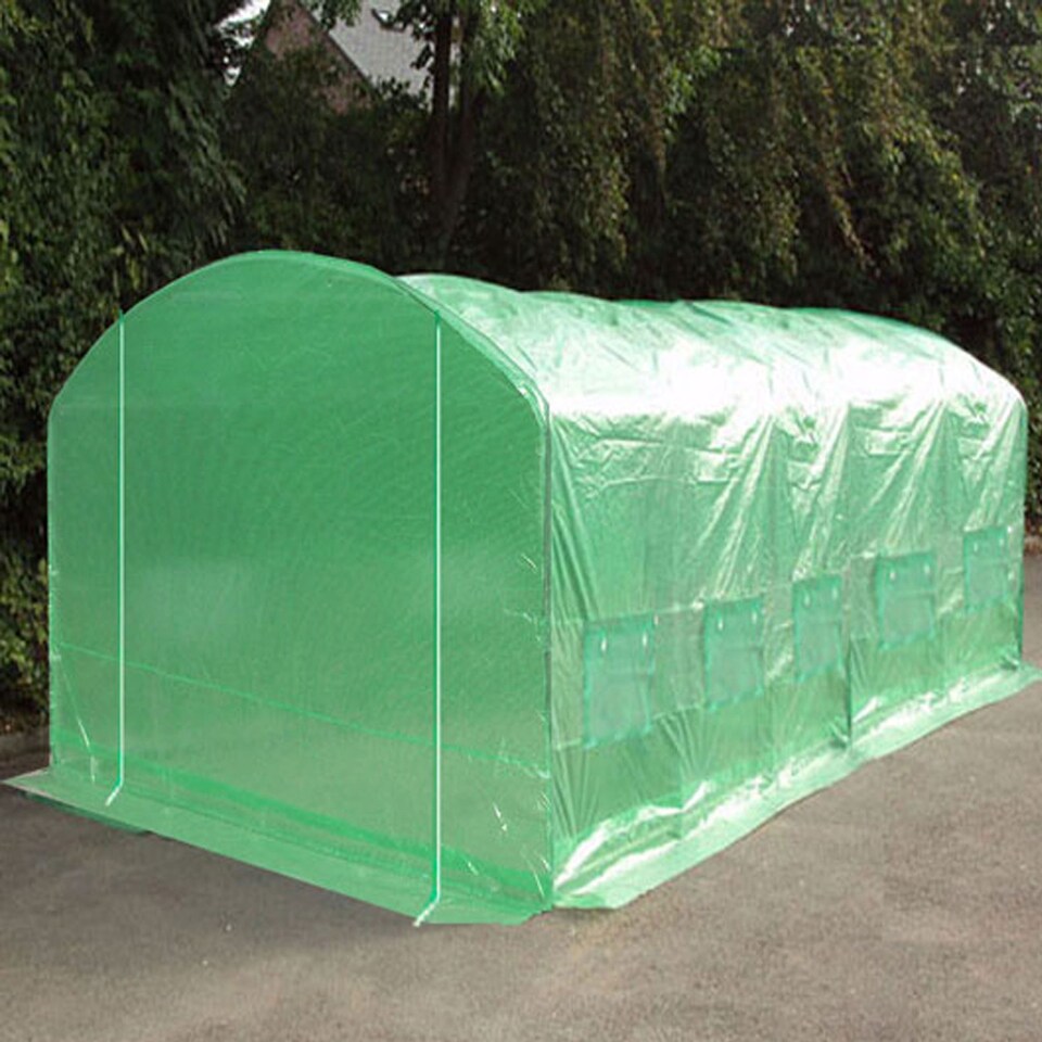image 1 of 6m x 3.5m Pro Max Polytunnel Greenhouse - Green
