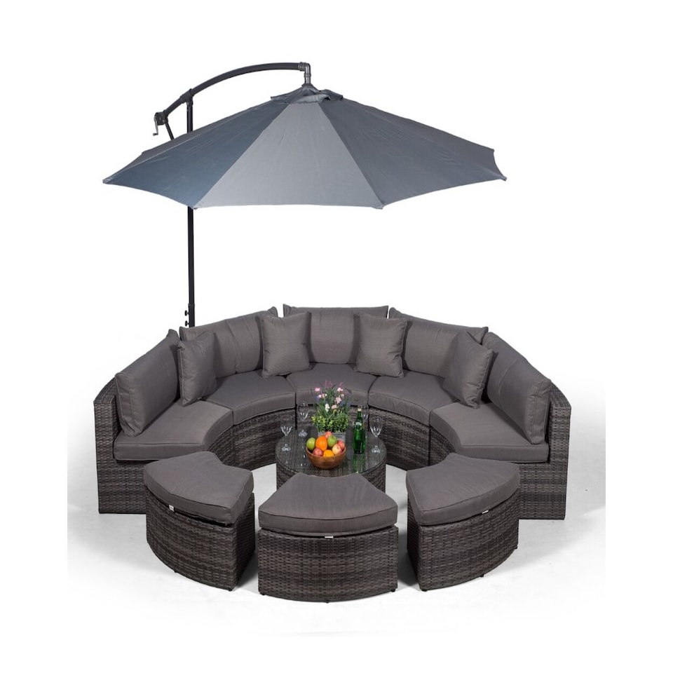 image 1 of Monaco Luxury Large Rattan Garden Sofa Set