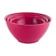image 1 of Durable Plastic Colourful Kitchen Mixing Salad Bowls Microwave & Dishwasher Safe | Multi | Fuschia | 3.4 Litre | 1