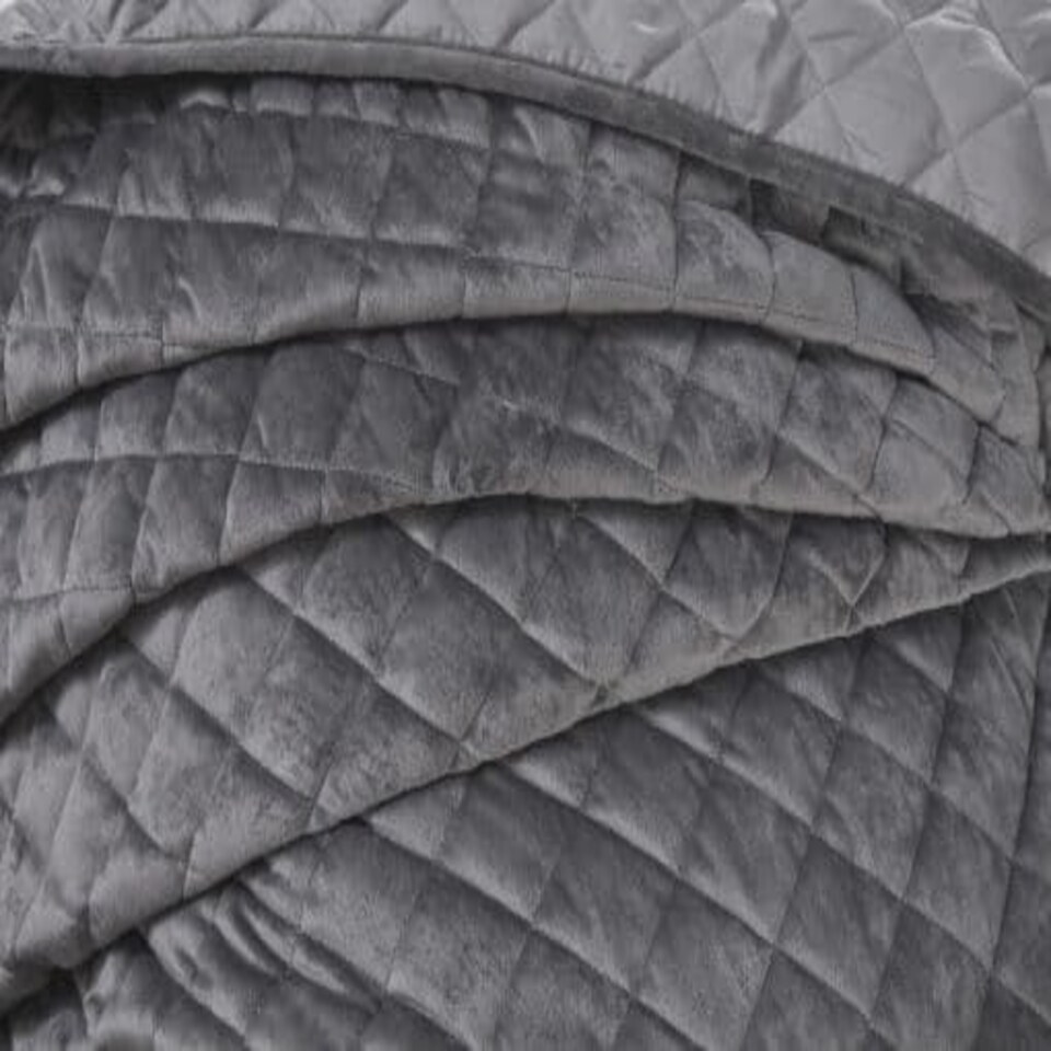 image 1 of Banbury Bedspread Silver Grey | Grey