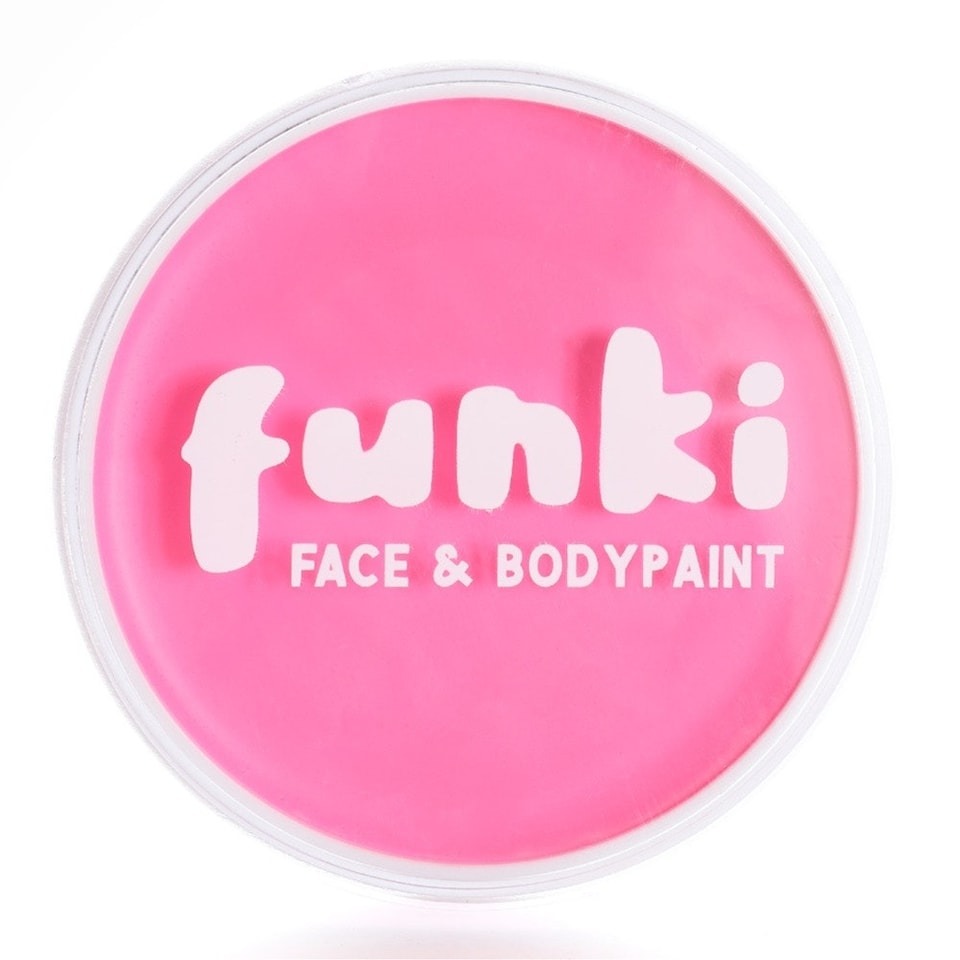 image 1 of Funki Pink Face & Body Paint Pot – Fancy Dress Makeup for Costumes, Festivals & Parties Pink | One Size