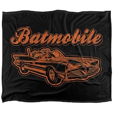 Batman Batmobile Vintage Blanket - Multicoloured - One Size