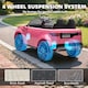image 4 of AIYAPLAY Land Rover Discovery Licensed 12V Electric Car for Kids, Ride on SUV with Remote Control, 4 Wheel Suspension System, Slow Start, LED Lights, Music, for 3-6 Years Old | Pink