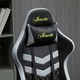 image 8 of Vinsetto Racing Gaming Chair w/ Lumbar Support, Swivel Wheels, Black Grey