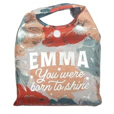 History & Heraldry Personalised Sparkle Reusable Foldable Shopper Bag - Emma Multi
