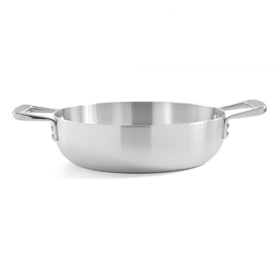image 1 of Samuel Groves Urban 28cm Stainless Steel Triply Chefs Pan with Domed Lid