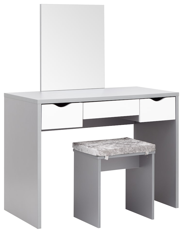 image 1 of Elizabeth Dressing Table Set | Grey | Grey