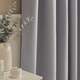 image 2 of OHS Woven Textured Blackout Eyelet Curtains - 46x54 inch | Silver