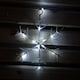 image 4 of 1.2m Battery Operated Snowflake Curtain Christmas Lights with 147 White LEDs