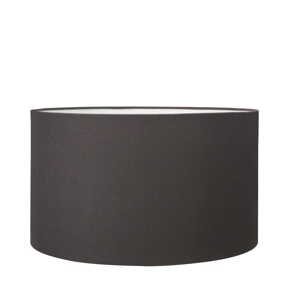 image 1 of 45cm Dark Grey Table Lampshade Drum Floor Lamp Shade