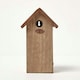 image 5 of Homescapes Real Wood Great Tit Bird Box House with Copper Roof | Brown