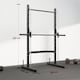 image 5 of HOMCOM Adjustable Squat Rack with Pull Up Bar and Barbell Bar for Home Gym