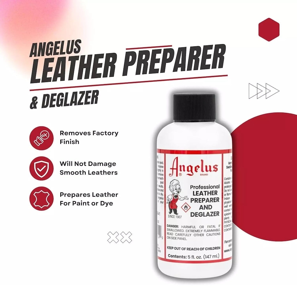 image 1 of Angelus Leather Preparer and Deglazer for Stripping Top Coats