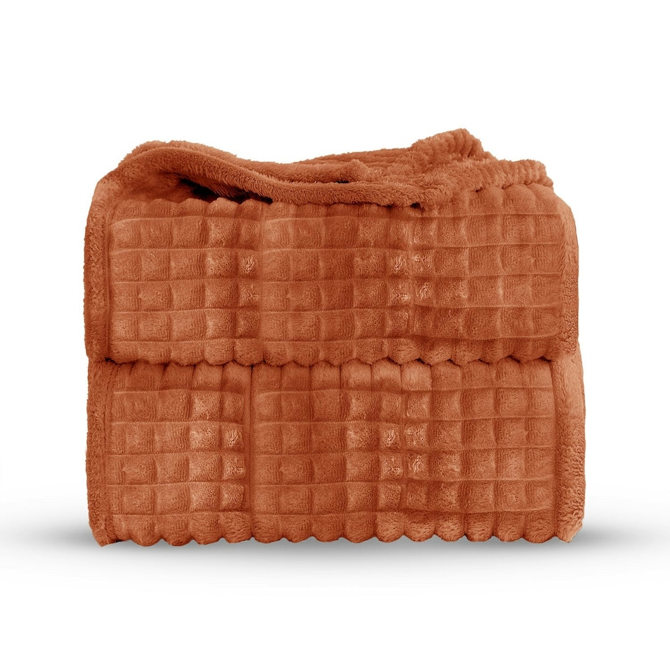 image 1 of Velosso Chunky Cord Waffle Plush Heavy Blanket - 150cm x 200cm Silver | Silver