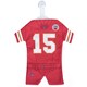 image 1 of Kansas City Chiefs Patrick Mahomes American Football Kit Car Hanger - Red - One Size