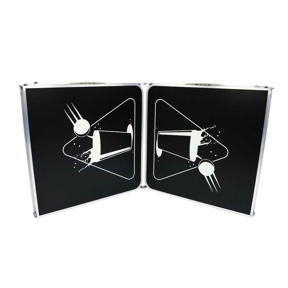 image 1 of Official Size 8 Foot Folding Beer Pong Table BBQ Drinking Party
