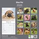 image 2 of Shar Pei 2026 Calendar | Square Wall Calendar | Dog Breed Gift | Plastic Free Packaging | by Avonside Publishing