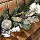 image 9 of 1.8M (6ft) White Poinsettia Christmas Garland Silver Balls Glitter Snow Flocked
