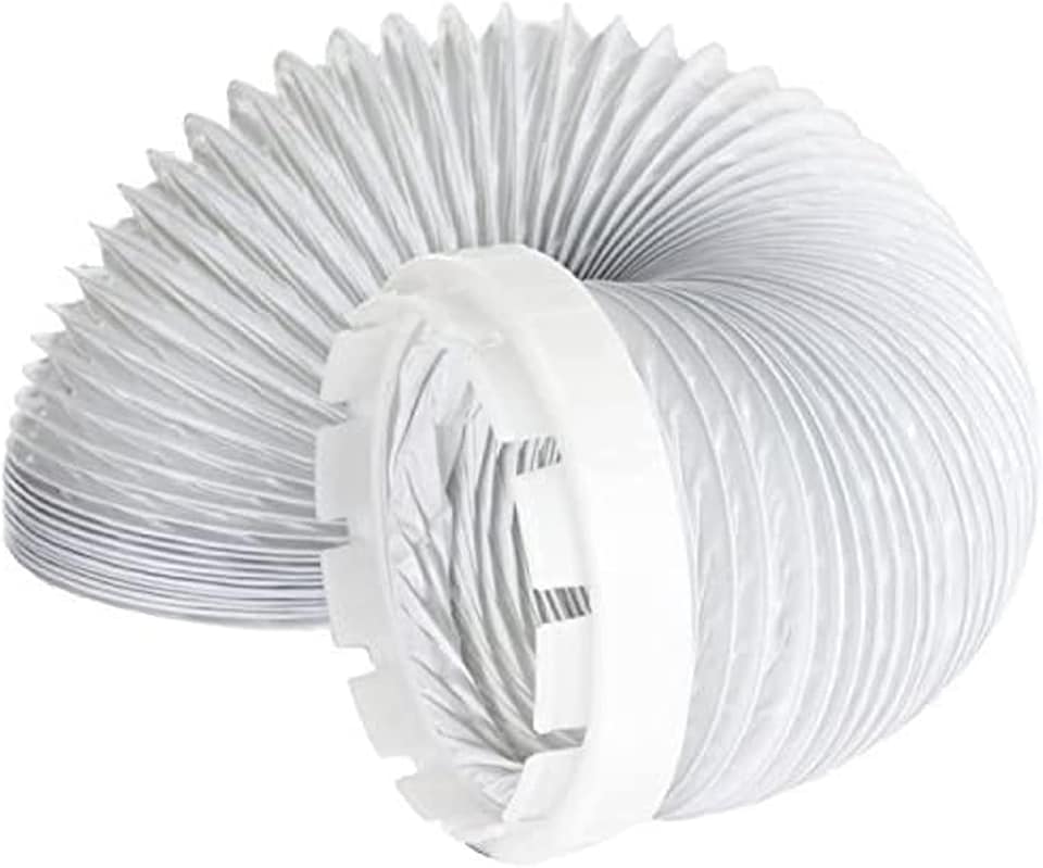 image 1 of SPARES2GO Universal Tumble Dryer Vent Hose & Adaptor Kit (2 Metres, 4" Fitting)
