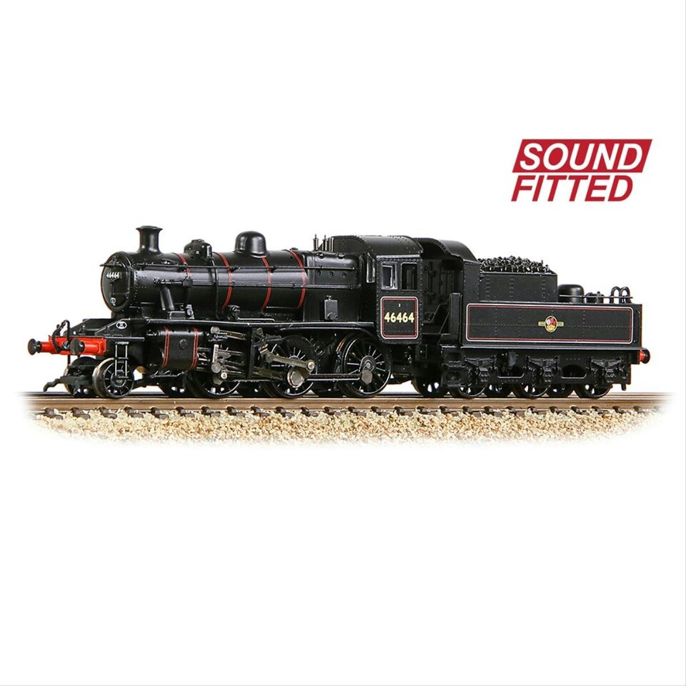 image 1 of Graham Farish 2MT 46464 BR Late Lined Black (DCC-Sound)