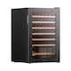 image 1 of HYE 130L Wine Cooler 48 Bottles, 54cm, Touch Controls, LED Lights, Black, Wooden Shelves - RF01WC48B31