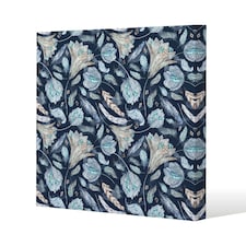 Boho Chic Indigo Pattern (Canvas Print) 114 x 114 x 4cm