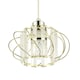 image 4 of Modern Pendant Lamp Shade with Clear Acrylic Rectangular Prims and Gold Frame | Gold