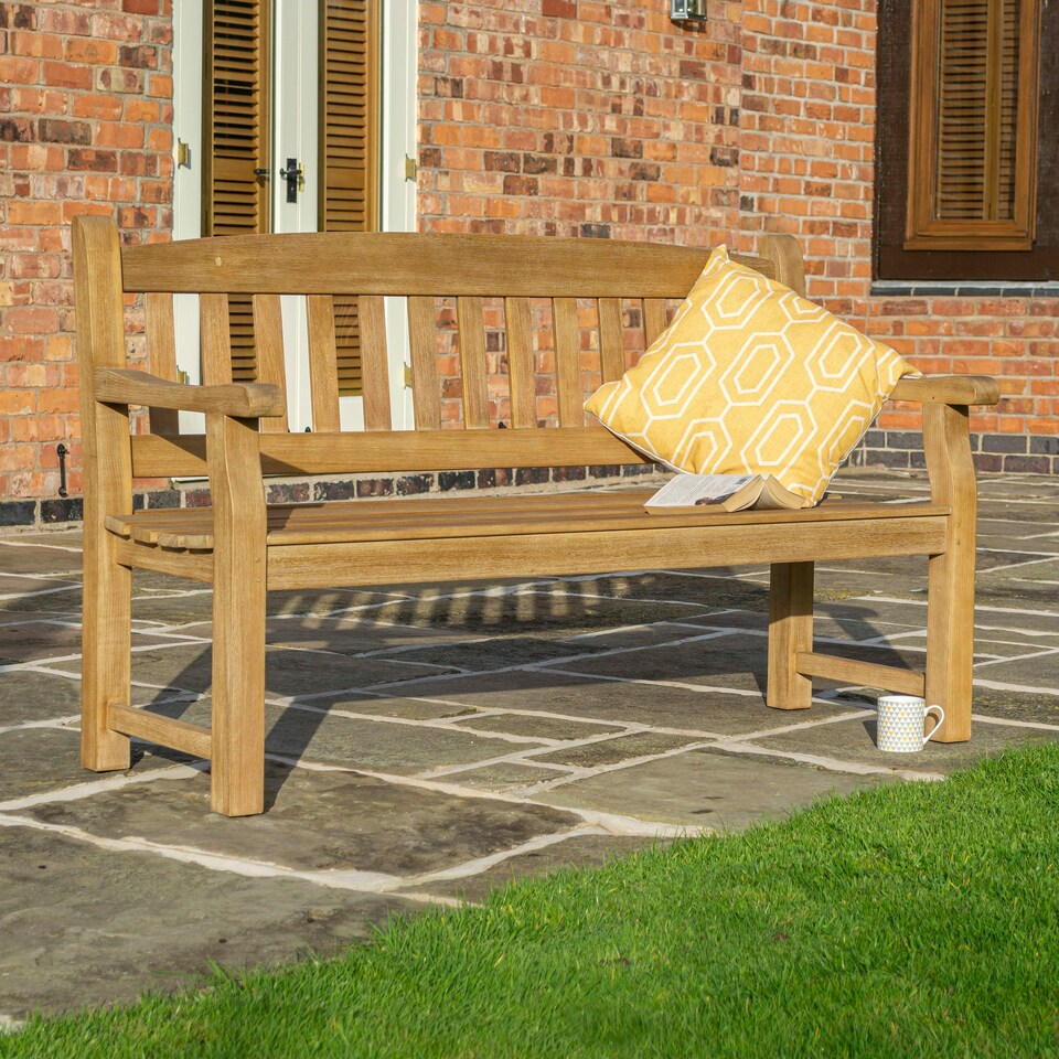 image 1 of Rowlinson Tuscan Heavy Duty Bench 1.5m Brown