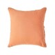 image 1 of Homescapes Burnt Orange European Size Linen Pillowcase - 80 x 80 cm Orange