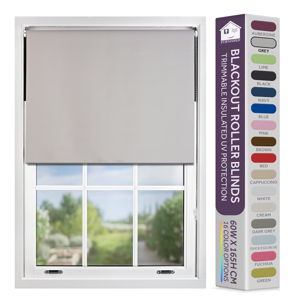 image 1 of 85cm Wide Blackout Roller Blind 165cm Drop