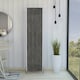 image 1 of Core Products Dallas Tall Storage Cabinet - White & Carbon Grey Oak Effect, H170.0cm x W44.9cm x D35.5cm White