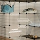 image 8 of PawHut DIY 4 Tier Cat Cage Indoor with Hammock, Ramps, Doors, for 1-3 Cats