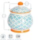 image 3 of Nicola Spring Hand-Printed Sugar Bowl - 10cm - Blue