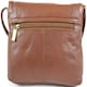 image 2 of Soft Premium Leather Shoulder / Cross Body Bag Brown | Tan