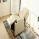 image 7 of Studio Bonded Leather Recliner w Drink Holders Sofa Chair (Cream)