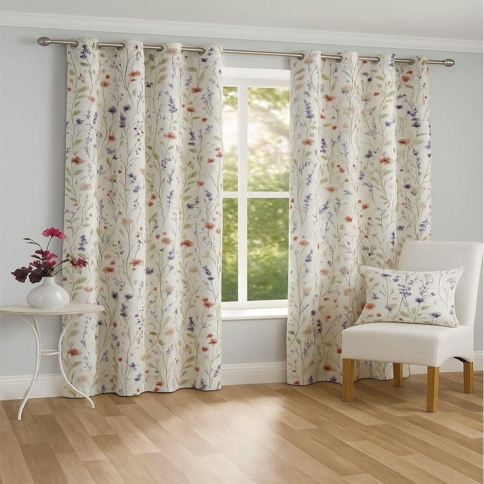 image 1 of Sundour Hampshire Eyelet Curtains Multi Multi | 46x72"