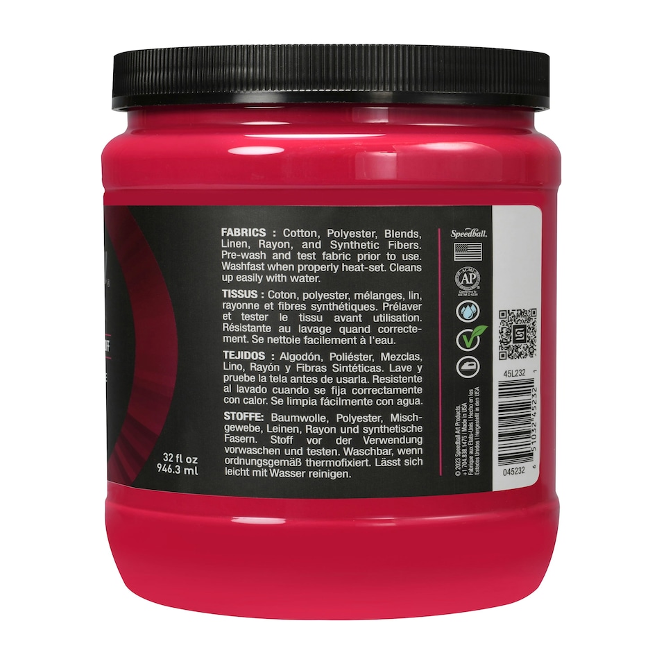 image 1 of Speedball Flex Screen Printing Fabric Ink, Fuchsia, 32oz