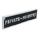image 2 of Private No Entry Black Cast Iron Sign Plaque Door Wall House Gate Shop Cafe