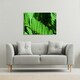 image 2 of Natural dark green leaves, long slender green leaves (Canvas Print)