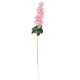 image 2 of 60cm Pink Delphinium Tropical with Glass Vase