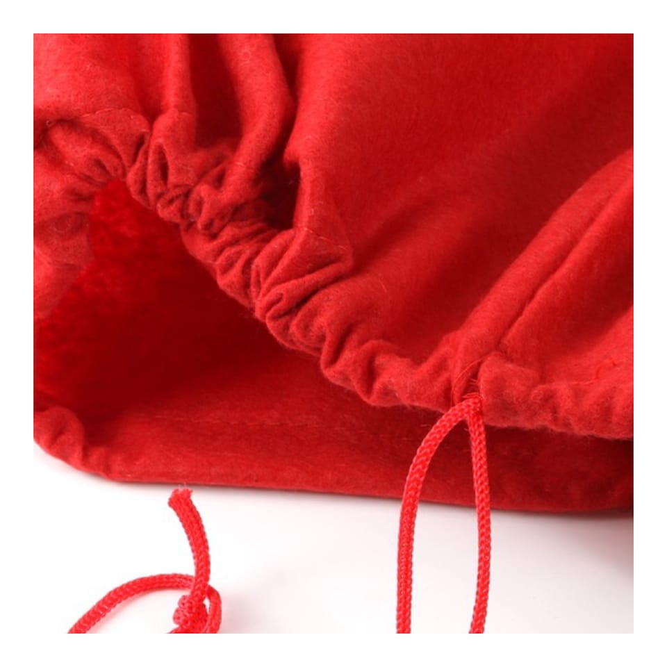 image 1 of 5 Piece Santa Costume - with Glasses, Gloves, Eyebrows & Sack | Multi | S