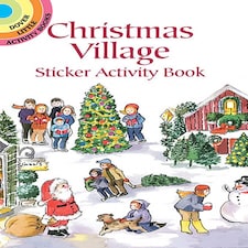 Christmas Village Sticker Activity Book by Joan O'Brien - Little Activity Books