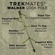 image 5 of Walker Lock Pole Single Adjustable LeverLock Hiking Walking Outdoor Stick | Black | Black | One Size | 1