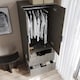 image 6 of FUJI 2 Door 2 Drawer Minimalist Bedroom Wardrobe Storage & Hanging Rail 180cm | Multi | Cedar Grey | 1