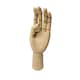 image 1 of Small Wooden Left Hand Manikin 18cm (7")