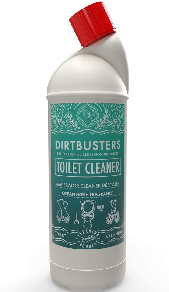 image 1 of Dirtbusters Toilet Cleaner & Macerator Descaler (1L) Ocean Fresh - Bleach Free Toilet Cleaner Safe for Macerators & Septic Tanks