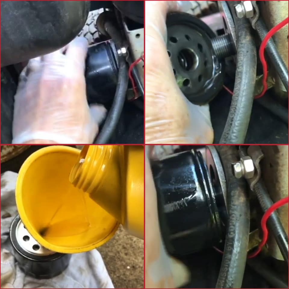 image 1 of SPARES2GO Oil Filter for Tecumseh OHV130 OHV135 OHV150 OHV155 OHV165 OHV175 OHV180 TVT691 Engine