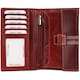 image 4 of CRICKET-GIFTS - Buffalo Leather Travel Wallet | 5 Card Slots & ID Pouch | Mobile Phone Zip Area | Multicoloured, OneSize Red